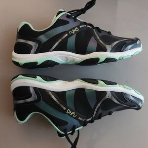 New Ryka Influence green black 9W wide women cross training athletic tennis shoe